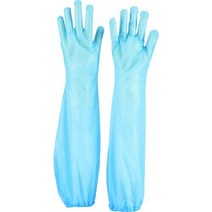 TRUSCO Trusco (Trusco) 폴리에틸렌 일회용 긴 장갑 프리 블루 파우더 0.04 30 시트 TPL-60-B, 1개, 1개