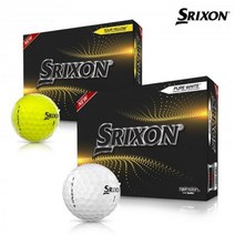 [스릭슨] 제트스타7 골프공 3피스 12알 화이트 옐로우, 색상:화이트