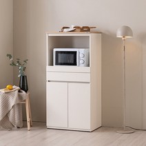 에몬스홈 잇츠 주방수납장 렌지대 600 방문설치, 화이트 + 오크