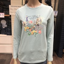 뱅뱅 여성 꽃무늬 프린트 티셔츠 NTH263