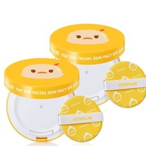 아토팜 톡톡 페이셜 선팩트 15gx2개 SPF43 PA+++, 없음
