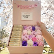 라봄플라워 어버이날용돈박스 부모님 플라워 반전 용돈상자 현금선물, 핑크박스M-핑크꽃-용돈봉투-엄마사랑해요