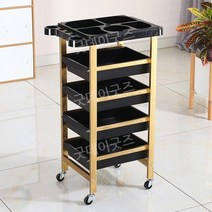 미용실 무빙선반 피부관리 속눈썹 웨건 왁싱샵 병원 다용도 마사지 선반 수납카트 드레싱카, 48x31x80cm, 5단 타입 J.