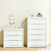 더웜하우스 3단 5단 하이그로시 틈새 수납 광폭 와이드 서랍장 900 1100, 900 하이그로시 광폭, 3단(90cmx50.8cmx87cm), 화이트