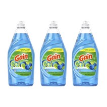 게인 울트라 액상 주방세제 표백제 허니 베리 훌라 향, 3개, 638ml