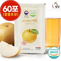기타 싱싱 행복한 배즙 100ml 60포(알뜰포장), 60포, 단품