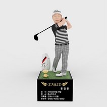 3D피규어 남자 골프피규어 반팔피니쉬 홀인원 이글 싱글 트로피 기념패 몬스터3D TM1909, 골프트로피 21cm