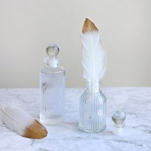 투명 원형 유리 공병 꽃병 인테리어 화병 2사이즈 [Interior Glass Bottle with Silicon Cap 2 Sizes], L