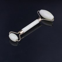 괄사마사지 도구 경락 구아샤 2In 1 그린 롤러 및 구아샤 도구 세트 천연 옥 스크레이퍼 마사지기 얼굴 목, 09 as picture 1pcs