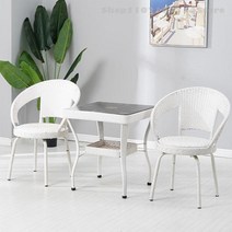 지팡이 세 조각 발코니 한 손 뜨개질 작은 의자 회전 가정용 야외 레저 차, 14 45x62x81cm    14