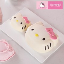 쉐프메이드 헬로키티 실리콘 케이크 팬 3size (케익 무스 초코 빵 떡 베이킹 틀), 1개
