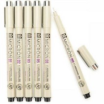 얇은펜 제도 캘리 다용도 수성 중성펜 볼펜 한글공부, 03 레드 0.35mm