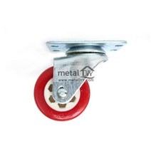 PVC바퀴 100mm 회전 레드 하중70kg 카트 가구 바퀴 PVC바퀴 100mm 회전 레드 하중70kg 카트 가구 바퀴, 본품