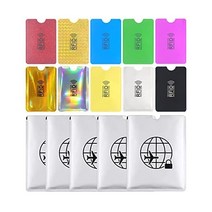 카드 지갑 10장5장 스키밍 방지 케이스 프라이버시 보호 자기 차폐 간섭 NFC RFID 및 여권 크기 B