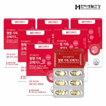 한미생활건강 혈행 가득 오메가3 6박스+한알가득 멀티비타민 1박, 단품, 단품