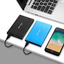 외장하드5테라 4테라 2테라 blueendless 2.5quot hdd 휴대용 외장형 하드 드라이브 750gb 1tb 2tb 500gb 160gb 320gb 하드 외장하드1테라, 협력사, 검은 색