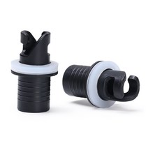 고무보트펌프 1pc 블랙 pvc 나일론 에어 밸브 캡 나사 호스 어댑터 뗏목 발 풍선 커넥터 낚시 카약 수상 스포츠 도구, 1개