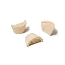 나무단면화분 하프화분 나무공예 DIY 반제품 노리프렌즈 미니화분 3cm×4.1cm×2.5cm