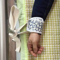 욜케이유 어르신 할아버지 정신병동 꼼짝마 밴드 손목보호대, 실버D 다하미플러스 손목 억제대