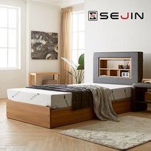 프레지 모션침대+메모리폼매트리스S, 초코브라운/프레임