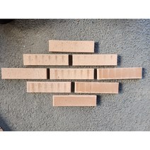 [48장][시멘트포함]황토 파벽돌 세트[190mm][순수100%황토][붙이는 벽돌] 보수 긴급 가정 인테리어 욕실 타일 벽지 리모델링 황토벽돌 벽돌, [토석]아이보리