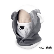 스키 헤드 커버 머리 얼굴 방패 및 스노우 보드 모자 만화 컨트리 착용 마스크 장비, [01] L, [06] 6