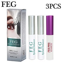 속눈썹 트리트먼트 연장 영양제 속눈썹펌 3PCS FEG 성장 프로 인핸서 빠른 효과적인 자연 눈썹 세럼 두껍고 길어진 3ml, [03] 2PCS FEG 01- Pro