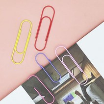 빅사이즈 클립 10개 서류 문서철 종이 특대형 왕크립 사무용 컬러