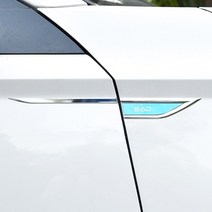 자동차 스타일링용 사이드 윙 펜더 메탈 트림 엠블럼 볼보 S40 바디 허리 라인 스티커 데칼 액세서리 개입, 01 Black_03 S80