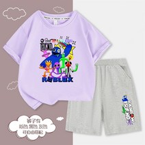 레인보우프렌즈 반팔 반바지 세트 한벌 로블록스 티셔츠 주문후제작