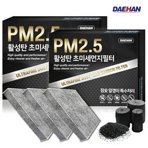 대한 PM2.5 활성탄 자동차 에어컨필터, 3개입, 티볼리에어- PC098