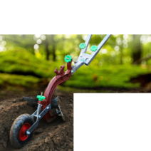 골타기 농업용 수동 쟁기 능선 도랑 경운기 배토기, 경작기 - 중형 쟁기 싱글 핸들