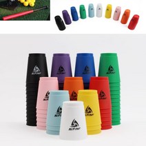 스피드 스포츠 게임 스택스 순발력 테스트 스태킹 컵쌓기 12P, 블랙12p