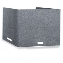 방음 흡음 초경량 독서 칸막이 집중력 향상 책상 비대면 독서실 파티션, 무빙핸들-2호(다크그레이)