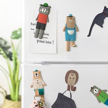 냉장고 현관 마스크걸이 열쇠걸이 차키보관 강력 자석 마그네틱 움직이는 자석 훅 19종, 고양이, 고등어