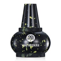 Yimi 물 담뱃대 알루미늄 시샤 당밀 포수 대형 챔버 공기 흐름 유니버설 핏 직경 5.5cm 높이 7.4cm, [04] black
