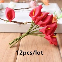 부케돔 미니 붉은 인공 꽃 오시 열매 번들 DIY 크리스마스 웨딩 케이크 선물 상자 화환 장식, 13.14