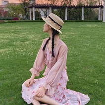 소매프릴블라우스 여름옷 래쉬가드 블라우스여성의류 가디건 외 스윗 얇은 적삼의 물결 3267682027