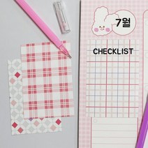 메모지 미니 디자인메모지 예쁜메모지 핑크 꾸미기메모지 접착메모지 패턴 다꾸, 상세페이지 참조, 상세페이지 참조