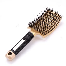 크리닉패드 남자 옆머리 누르기 다운펌 호일워크 다운핏 샴푸대 목받침 hair 두피 마사지 빗 hairbrush bristle 나일론 여성 wet dry curly hair 살롱, 금붕어 강모