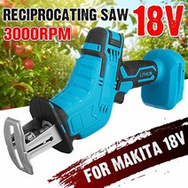 강력 18v 3000rpmmin 전기 무선 왕복 톱 makita 배터리 용 금속 나무