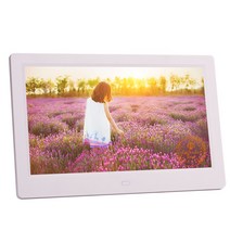 디지털액자 전자 프레임 액자 모니터10 인치 led 백라이트 hd 1024*600 전체 기능 디지털 사진 프레임 전자, 02 WHITE_01 EU Plug