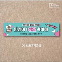 엠블루04 감사이벤트 생일축하 첫돌 백일 환갑 회갑 고희연 결혼축하 승진축하 퇴임축하 행사 현수막, 민트케익생일