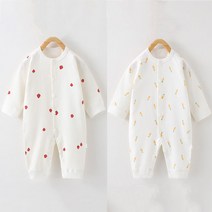 미니 딸기 당근 유아 긴팔 우주복(59-80) 204941