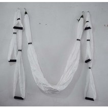 플라잉 요가 설치 해먹 공중 스윙 초강력 반중력 슬링반전 도구 또는 천장 매달려 연장 스트랩 7, 11 화이트