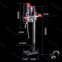 드릴링 230MM 3KW 전기 다이아몬드 워터 드릴 머신 콘크리트 습식 코어 프로젝트 엔지니어링 도구