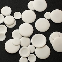 10개) 싸개단추 - 흰색, 대