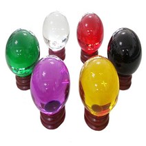 풍수백화점 유리구슬 수정구슬 명상 집중령 향상 촬영 소품, 8cm 흑색