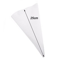 계량 1-4pcs 주방 가제 크림 과자 가방 베이킹 액세서리 diy 케이크 장식 식품 학년 evatpu 재사용 가능한 배관, 1pc 흰색 10inch