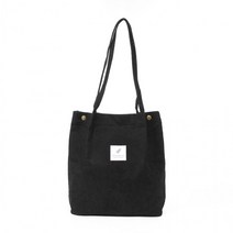 데일리 코듀로이 숄더백(블랙) 에코백 골덴가방